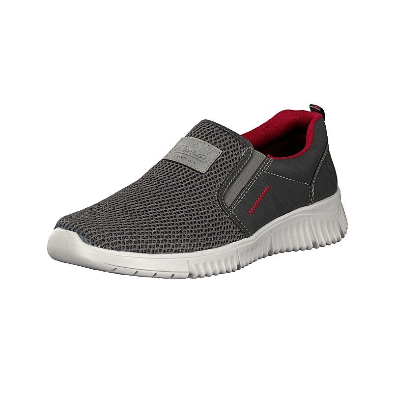 Slip On Rieker B7561-46 Para Homem - Cinzentas